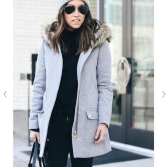 ❄️ J Crew Size 2 Parka Style Coat ❄️ - Picture 2 of 6